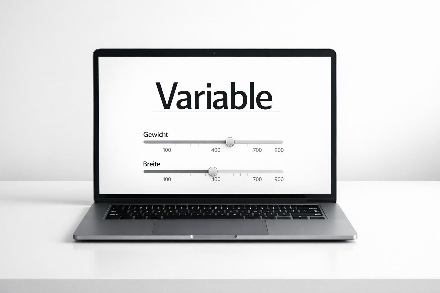Variable Fonts in webdesign.